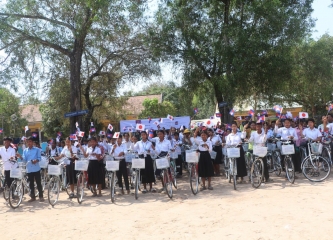Year 2024 Bicycle Scholarship Hand Over Ceremony in Cambodia at Kampong Chhnang Province